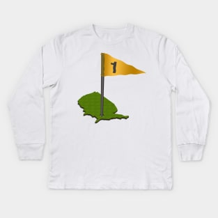 Golfing USA Kids Long Sleeve T-Shirt